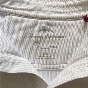 Mens White Tommy Bahama Polo Shirt. (L)